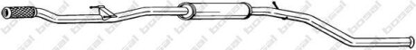 Глушник, алюм. сталь, середн. частина PEUGEOT 206 SW (2E/K) 1.4 16V (03-) BOSAL 295-087