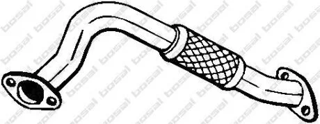 Труба проміжна FORD FOCUS 98-06, FORD Tourneo Connect 02-13, FORD Transit Connect 02-13 Алюмінізован BOSAL 713-215