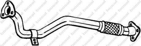 Труба выхлопная OPEL VECTRA C 05- BOSAL 741-041