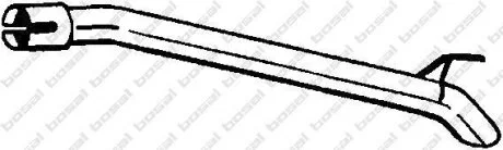 Труба проміжна Volvo C30 Алюмінізована сталь BOSAL 750-233