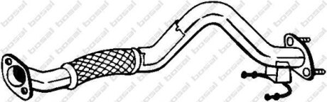 Труба проміжна AUDI A3 10-13, SEAT Altea 10-, SEAT Leon 10-13,Skoda Octavia 10-13, Skoda YETI 09-15, BOSAL 750-259