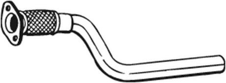 Труба проміжна Renault Grand Scenic 04-09, Renault MEGANE II 02-08, Renault Scenic 03-08 Алюмінізова BOSAL 760-819