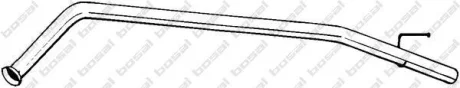 Труба проміжна Nissan Primastar 06-, OPEL Vivaro 06-14, Renault Trafic 06- Алюмінізована сталь BOSAL 850-085