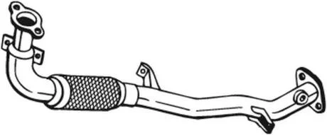 Глушитель, алюм. сталь, передн. часть MITSUBISHI SPACE STAR 1.3i (06/00-07/03) / 1.6i -16V (04/01-) BOSAL 850-153