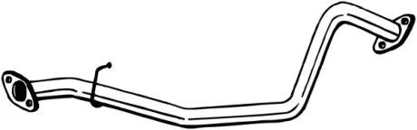 Труба проміжна Suzuki JIMNY 00- Алюмінізована сталь BOSAL 851149