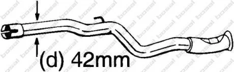 Глушник PEUG 106 99-04 BOSAL 889-159