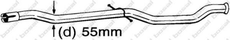 Деталі вихлопної системи BOSAL 889-545