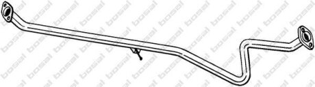 Труба проміжна Mazda 2 07-14 Алюмінізована сталь BOSAL 900-059
