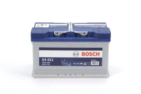 АКБ S4 SILVER 80 А*ч -/+ 740А BOSCH 0 092 S40 110