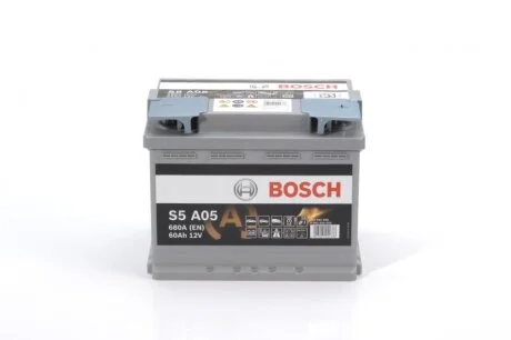 АКБ S5 AGM SILVER 60 А*ч -/+ 680A BOSCH 0 092 S5A 050