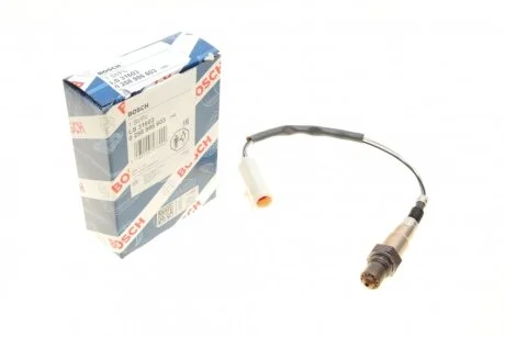 Лямбда-зонд (кількість дротів 4, 422мм) CHEVROLET EPICA FORD FIESTA IV, FIESTA V, FIESTA VI, FIESTA/MINIVAN, FOCUS I, FOCUS I/KOMBI, FUSION, KA, MONDEO III, TOURNEO CONNECT 1.25-5.4 08.95- BOSCH 0 258 986 603