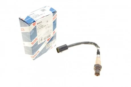 Лямбда-зонд, управляючий, передній (кількість дротів 4, 240мм) HYUNDAI COUPE I, COUPE II, ELANTRA III, ELANTRA IV, HIGHWAY, I30, MATRIX, TIBURON, TRAJET, TRAJET/MINIVAN, TUCSON, TUCSON/SUV 1.8/2.0/2.0LPG 08.96-12.12 BOSCH 0 258 986 684