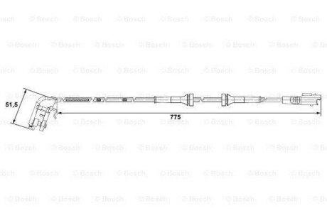 Датчик ABS BOSCH 0 265 007 780