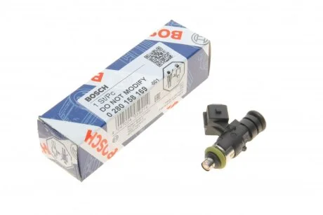 Паливний інжектор FIAT DOBLO, DOBLO/MINIVAN, PALIO, PANDA, PANDA/HATCHBACK, PUNTO, PUNTO/HATCHBACK, SEICENTO / 600, SIENA, STRADA LANCIA Y, YPSILON SEAT CORDOBA, CORDOBA VARIO 1.1-1.6 09.92- BOSCH 0 280 158 169