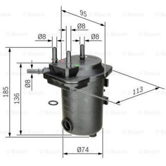 A_Фільтр паливний RENAULT Megane II \'\'1.5dci - знято з вир-ва BOSCH 0 450 907 009