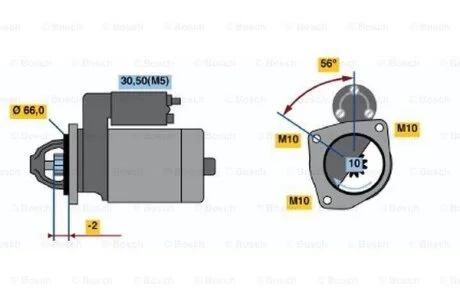 Стартер PSA 01- 1.4 kW DIESEL BOSCH 0 986 018 310