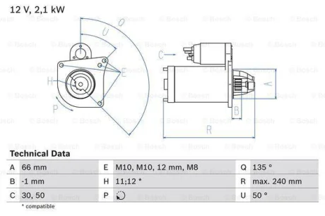 Автозапчастина BOSCH 0 986 020 131