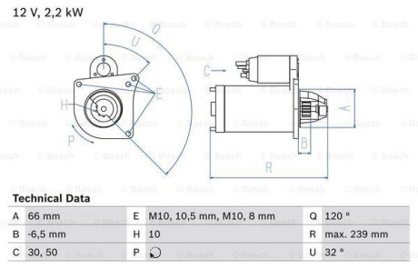 Автозапчастина BOSCH 0 986 020 141