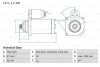 Стартер BOSCH 0 986 020 330 (фото 1)