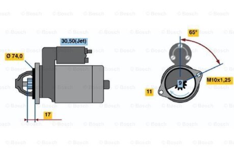 Автозапчастина BOSCH 0 986 021 530