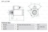 СТАРТЕР 12V OPEL SAAB BOSCH 0 986 022 061 (фото 1)