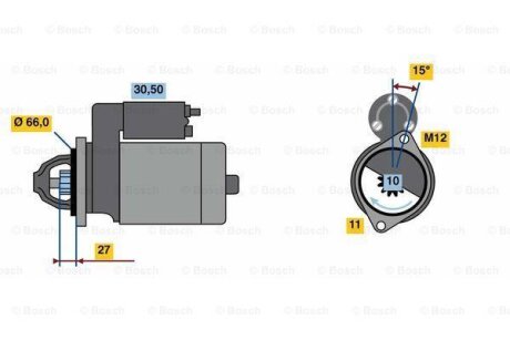 Стартер BOSCH 0 986 024 010