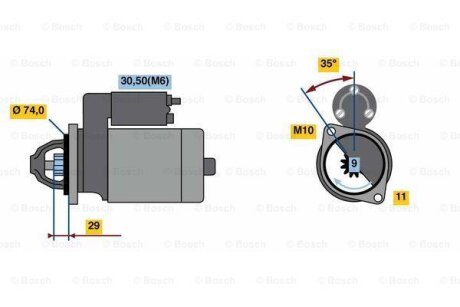 Автозапчастина BOSCH 0 986 024 120