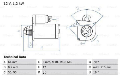 Автозапчастина BOSCH 0 986 025 180