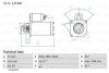 Стартер 12В 1.9кВт PSA \&#039;\&#039;2.0HDI \&#039;\&#039;05&gt;&gt; BOSCH 0 986 025 470 (фото 1)