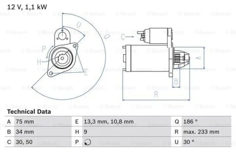 Автозапчастина BOSCH 0 986 025 610