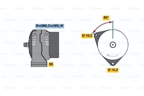 Автозапчастина BOSCH 0 986 047 210