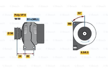 Генератори BOSCH 0 986 047 500