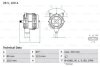 Генератор MB TRUCK 28V/28A BOSCH 0 986 048 110 (фото 1)
