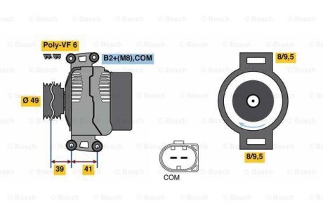 Автозапчастина BOSCH 0 986 048 350