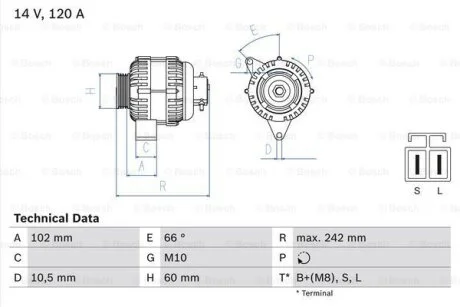 Автозапчастина BOSCH 0 986 049 550