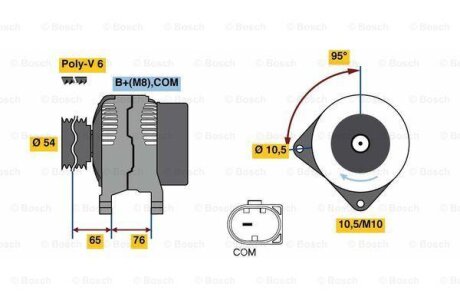 Генератори BOSCH 0 986 080 580