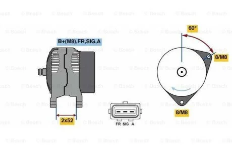 Генератор BOSCH 0 986 081 090