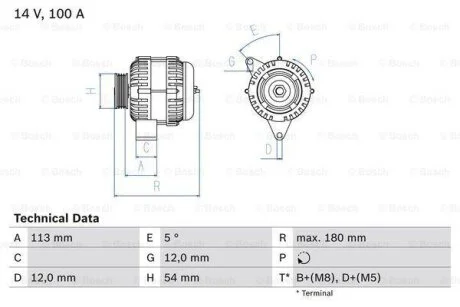 Автозапчастина BOSCH 0 986 083 210