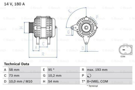 Автозапчастина BOSCH 0 986 083 330