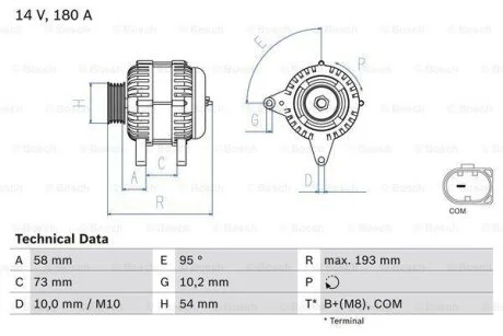 Автозапчастина BOSCH 0 986 083 330