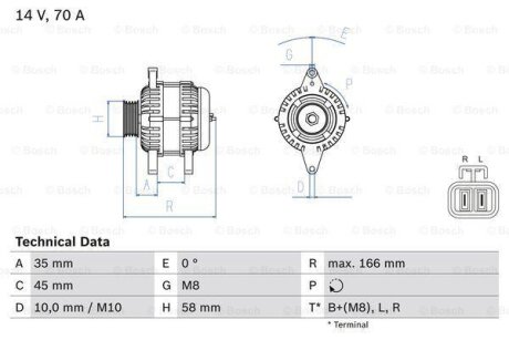 Генератор BOSCH 0 986 083 930