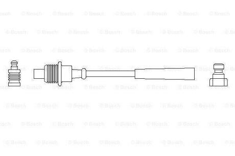 J70 дріт високого напруги CITROEN 1,6 85-94 PEUGEOT 1,6/1,9 BOSCH 0 986 356 151