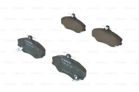 Комплект гальмівних колодок передн, HYUNDAI GRACE, H100, PORTER 2.4/2.5D/2.6D 07.93-12.04 BOSCH 0 986 424 368
