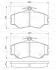 Комплект гальмівних колодок передн, HYUNDAI GRACE, H100, PORTER 2.4/2.5D/2.6D 07.93-12.04 BOSCH 0 986 424 368 (фото 8)