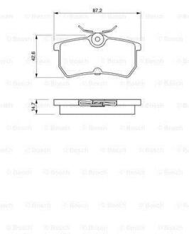 A_Колодки гальмівні дискові BOSCH 0 986 424 472 (фото 1)