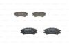 Комплект гальмівних колодок передн, HYUNDAI ATOS 1.0 02.98-03.02 BOSCH 0 986 424 575 (фото 4)