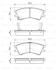 Комплект гальмівних колодок передн, HYUNDAI ATOS 1.0 02.98-03.02 BOSCH 0 986 424 575 (фото 8)