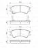Комплект гальмівних колодок передн, HYUNDAI ATOS 1.0 02.98-03.02 BOSCH 0 986 424 575 (фото 8)