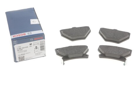Комплект гальмівних колодок задн, PONTIAC VIBE TOYOTA CAMRY, CELICA, COROLLA, COROLLA VERSO, PRIUS, YARIS, YARIS VERSO 1.0-2.0D 10.82-12.09 BOSCH 0 986 424 630