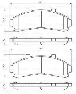 FORD колодки гальмівні передні EXPLORER 4.0 V6 93- BOSCH 0 986 424 656